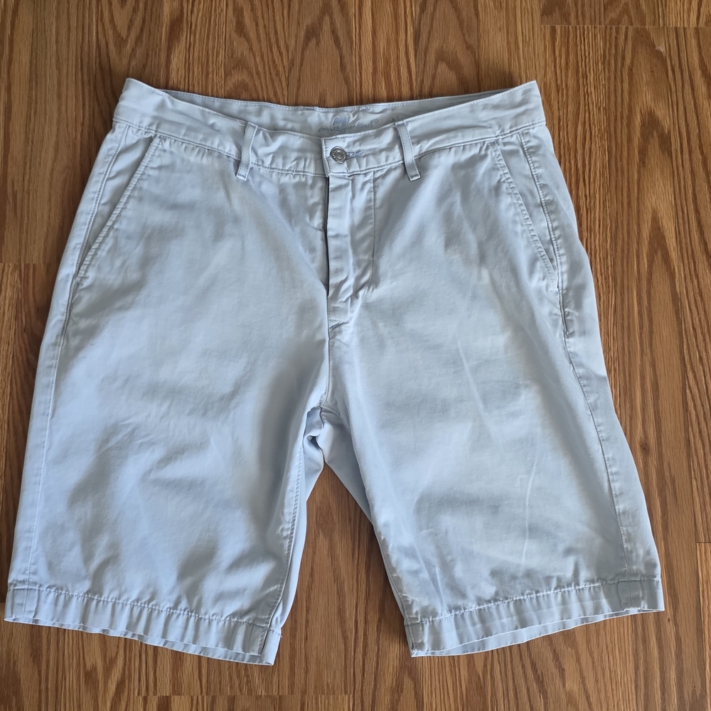 7 For All Mankind Light Blue Flat Front Men's Shorts